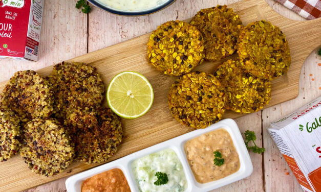 Vegetable patties ready in 8 minutes