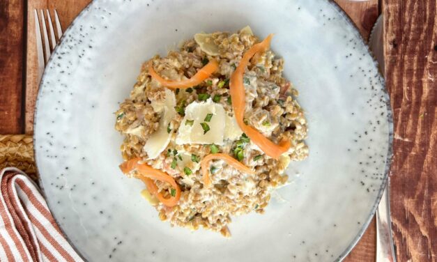 Petit Épeautre du Velay, Vourzac trout and mustard cream