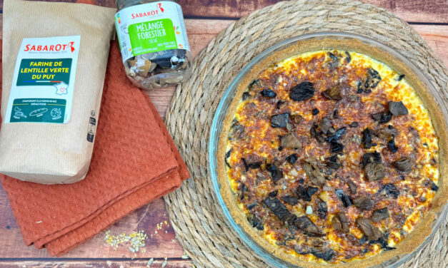 Fond de tarte à la farine de lentille verte du puy