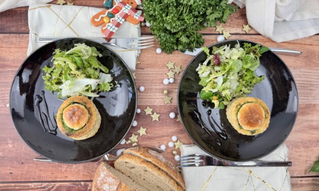 Feuilletés aux escargots et beurre persillé