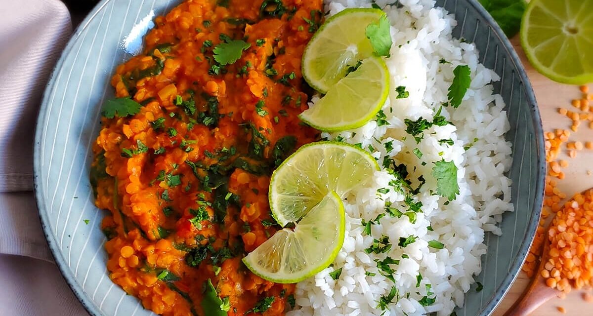 Dahl de lentilles corail
