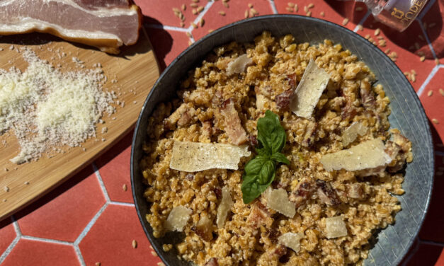 Petit Épeautre du Velay façon carbonara