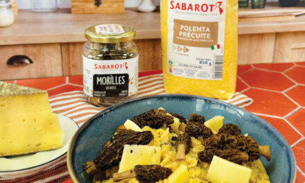Polenta crémeuse aux morilles et à la tomme de Savoie
