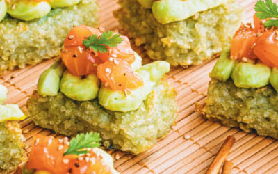 Bouchées de riz croustillantes