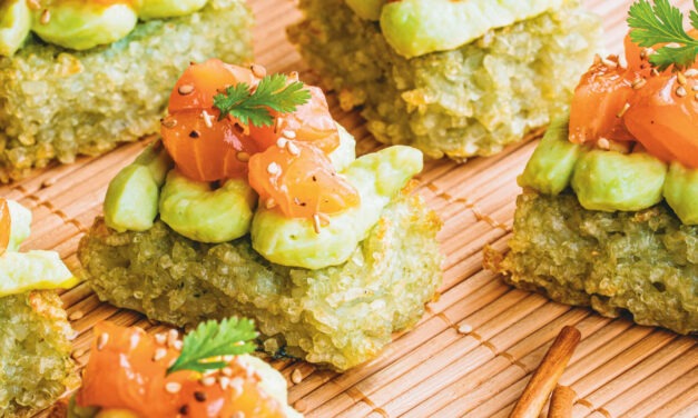 Bouchées de riz croustillantes