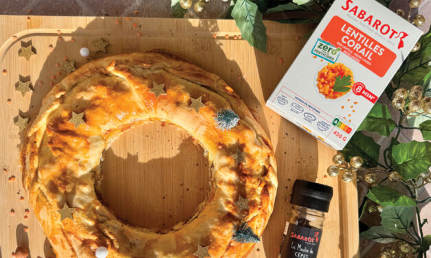 Couronne de lentilles corail, noisettes et champignons