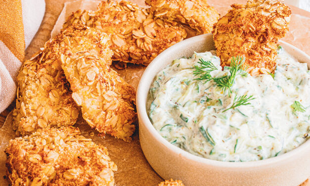 Nuggets panés sauce tzatziki