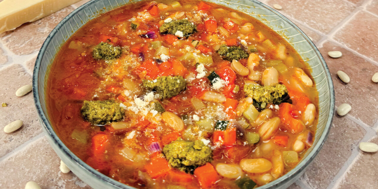Soupe Minestrone aux haricots blancs