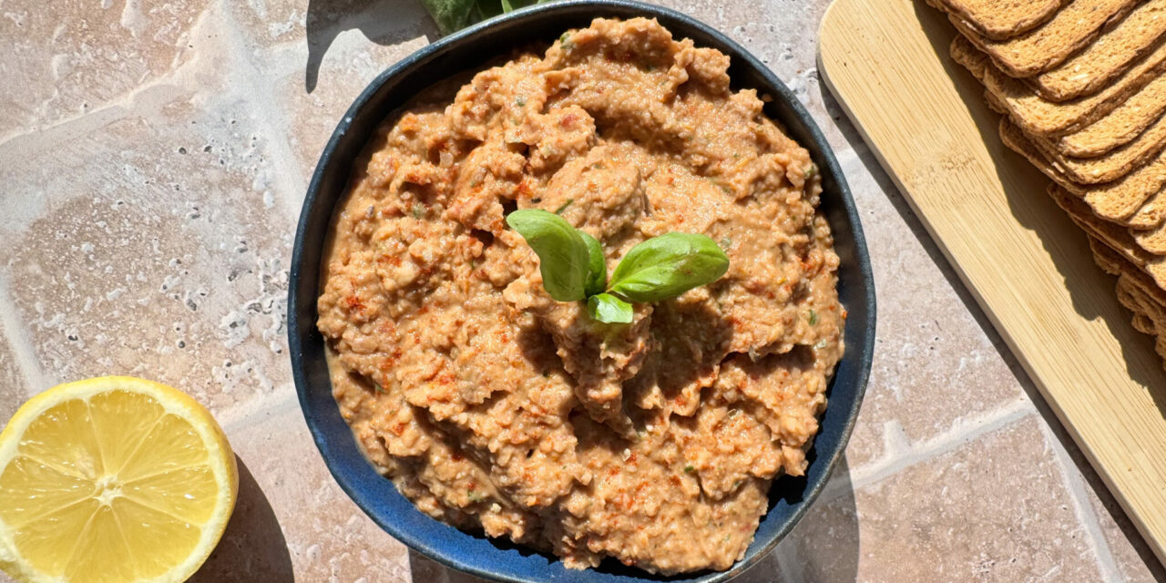 Tartinade de haricots coco roses & tomates séchées