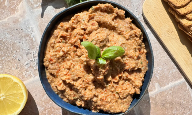 Tartinade de haricots coco roses & tomates séchées