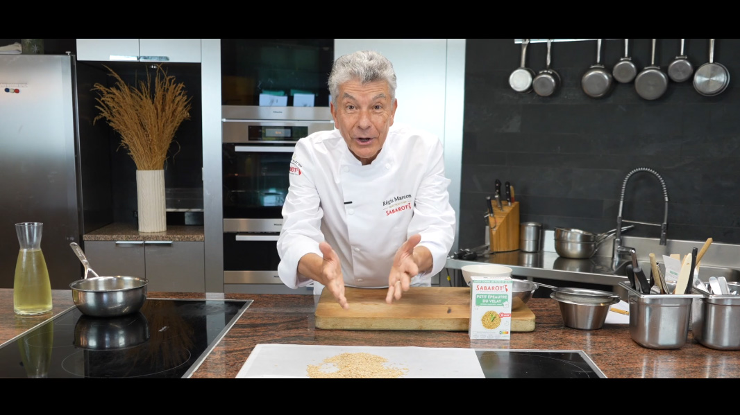La cuisson du Petit Épeautre du Velay par Régis Marcon