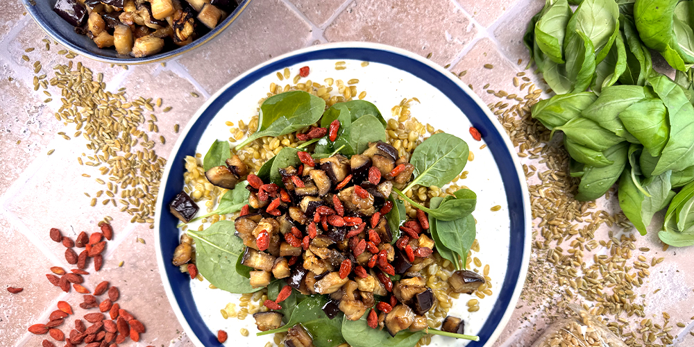 Salade de freekeh à la Libanaise