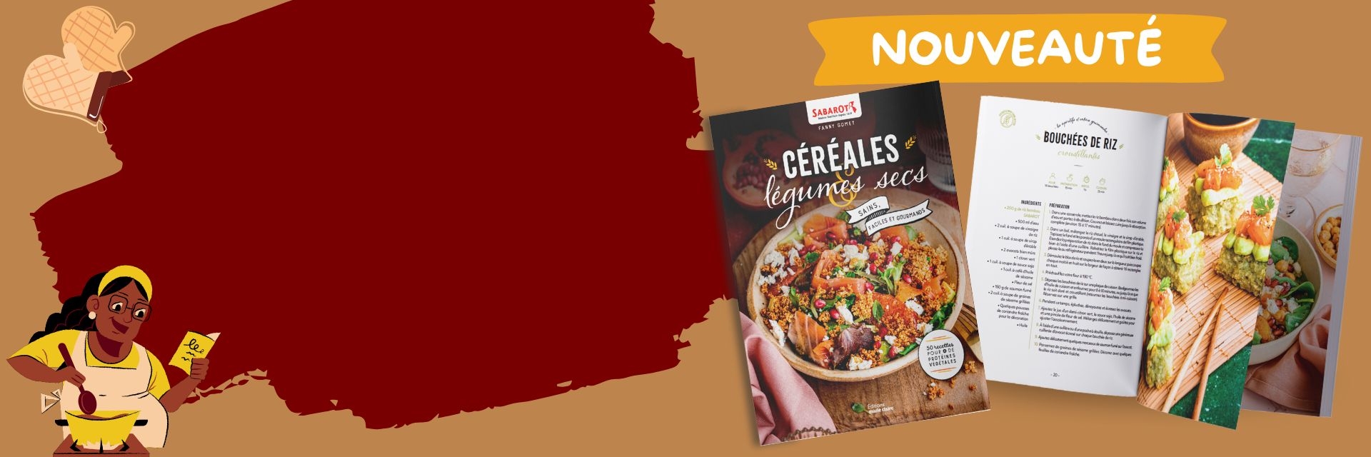 Nouveau livre de recettes Marie-Claire x Sabarot 